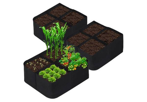 Two-Pack Garden Four-Grid Plant Bed