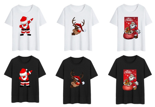 Women's Christmas T-Shirt - Six Options Available - Five Sizes Available