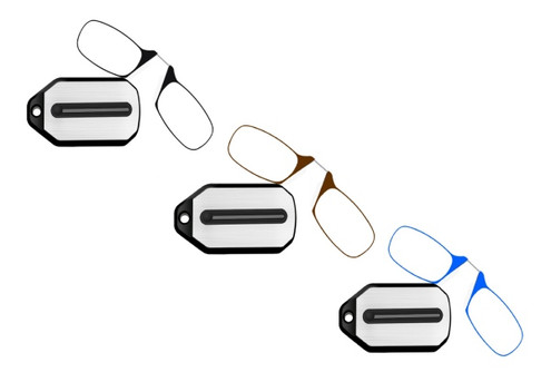 Mini Keychain Reading Glasses - Three Colours & Five Lens Powers Available