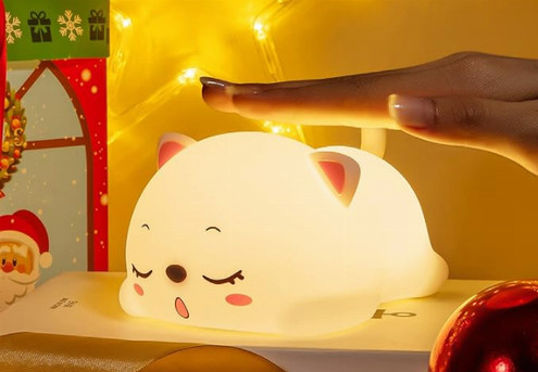 Cat Colour Changing & Touch Control Night Light - Option for Bunny