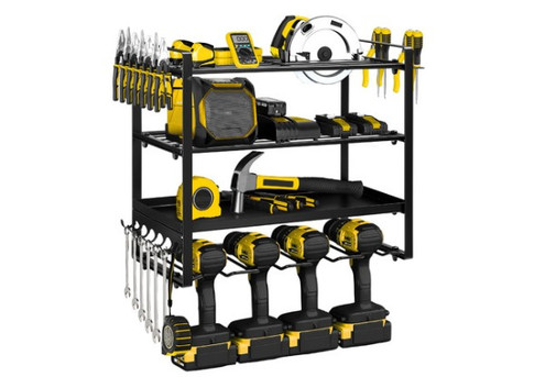 Four-Tier Wall Mounted Power Tool Organiser