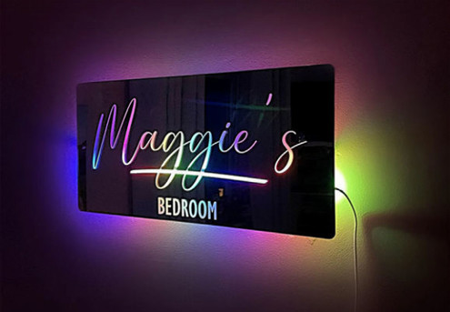 Personalised Name Mirror Sign