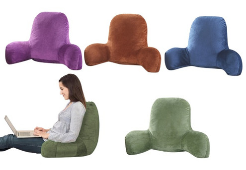 Back Rest Support Pillow with Arms - Five Colours Available