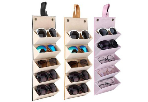 Five-Slot Multi-Purpose Sunglasses Storage Box - Three Colours Available