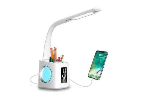 LED Dimmable Desk Lamp with Charging Port