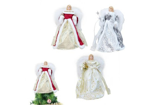 Angel Tree Topper Christmas Decoration - Two Colours Available