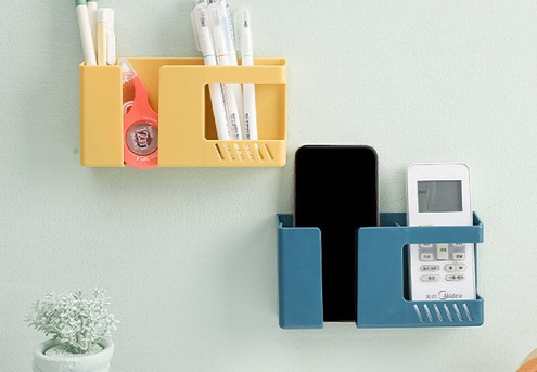 Two-in-One Paste Wall-Mounted Storage Box - Four Colours Available
