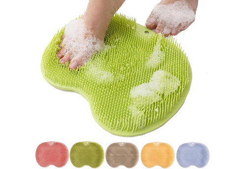 Silicone Bath Scrubber Pad - Five Colours Available