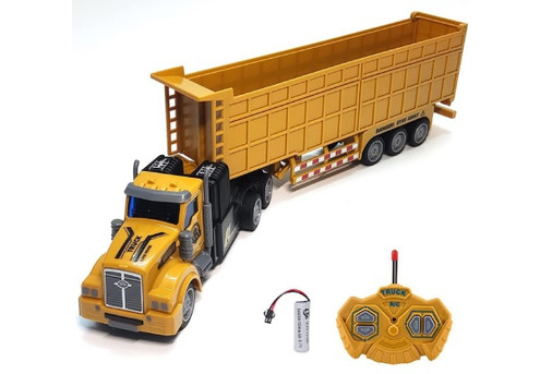 Four-Channel Remote Control Dump Truck with Trailer Toy