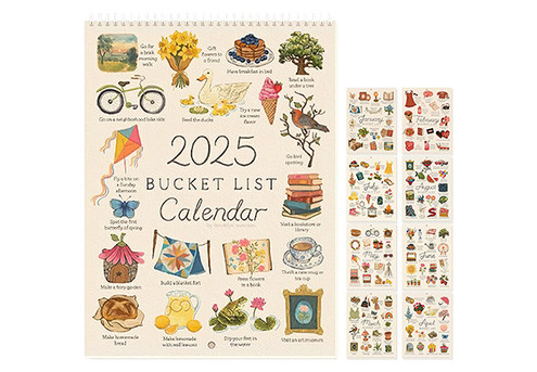 12 Months Bucket List Calendar