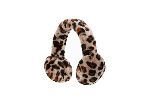 Ugg Sheepskin Leopard Earmuff - Two Sizes Available