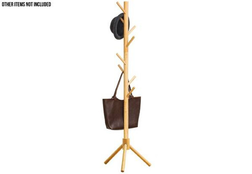 Pine Wooden Coat Rack Stand
