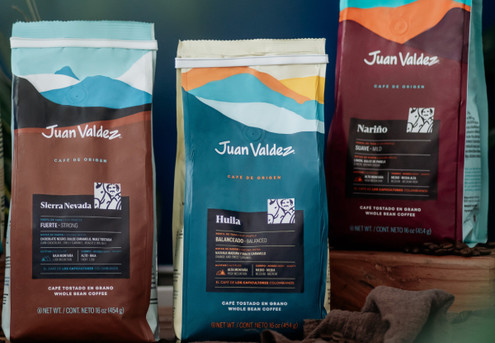 Juan Valdez Single Origin Whole Bean Coffee 454g - Three Options Available