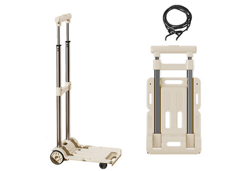 Portable Folding Hand Truck with Four Wheels
