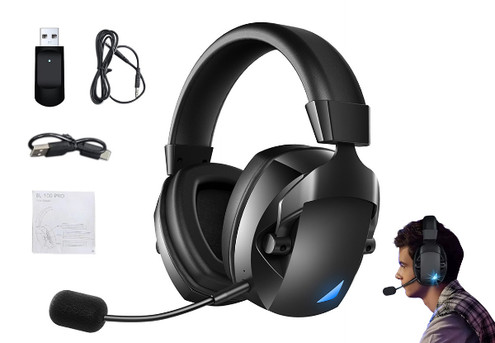 2.4G Bluetooth Wireless Gaming Headset with Mic - Option for Two-Pack