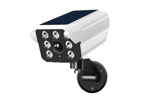 Outdoor Solar Power Dummy Security Camera LED Lights