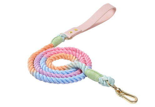 Soft Braided Rope Dog Leash - Two Sizes Available