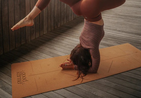 Natural Cork & Organic Tree Rubber Yoga Mat