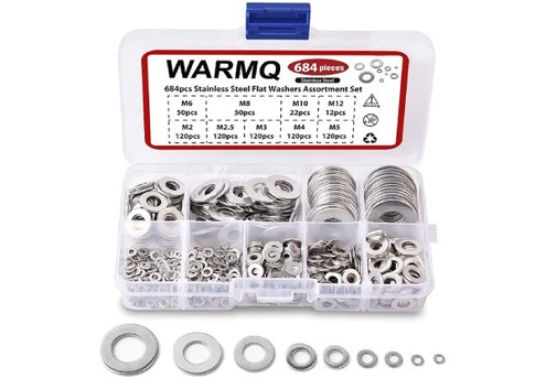 Assorted Stainless Steel Flat Head Washers