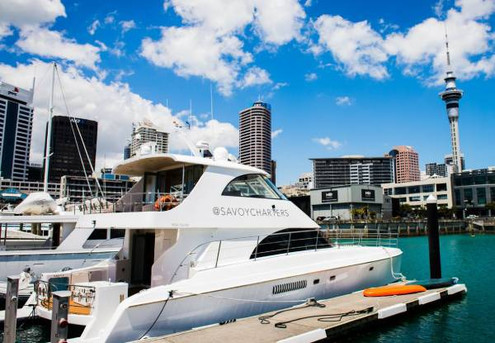 4-Hour Auckland Harbour Cruise for up to 30 Guests on Motor Yacht Savoy incl. Two Large Grazing Platters & Drink on Arrival - Options for up to 49 Guests