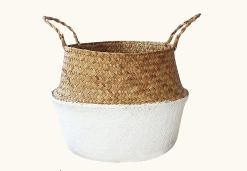 Woven Seagrass Flower Basket - Three Sizes Available
