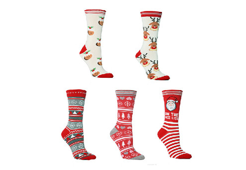 Five-Pack of Christmas Socks