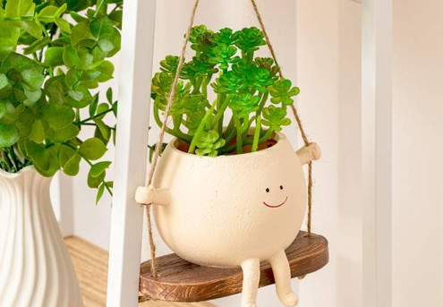Swing Hanging Planter with Drainage Hole