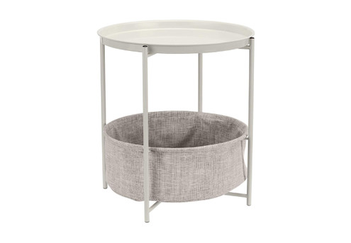 Basics Round Storage Side Table - Two Colours Available