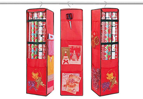 Hanging Wrapping Paper Organiser - Option for Two-Pack