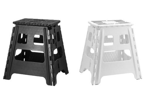 Foldable Step Stool with Handle - Two Colours Available