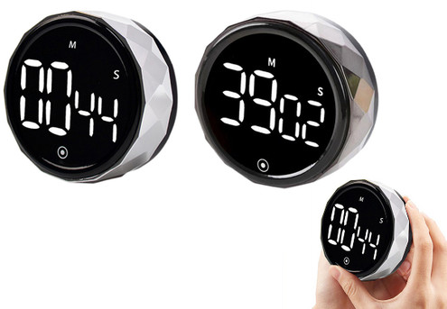 LED Display Magnetic Countdown Kitchen Timer - Available in Two Colours & Option for Two-Pack