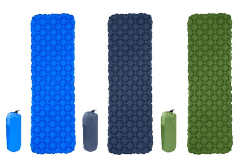 Inflatable Sleeping Mat - Three Colours & Option for Two-Pack Available