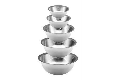 Five-Piece Stainless Steel Nesting Mixing Bowl Set - Option for Two Sets