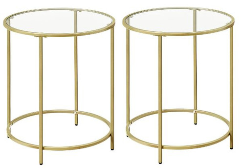Two-Set Vasagle Round Side Table