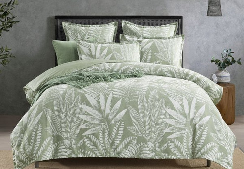 Renee Taylor Lansfield Jacquard Quilt Cover Set - Available in Three Sizes & Option for Extra European Pillowcase