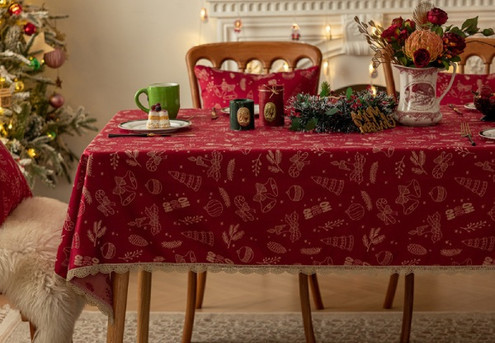 Christmas Rectangle Tablecloth - Available in Four Styles & 13 Sizes