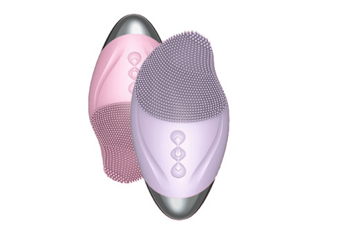 Rechargeable Facial Cleansing Brush with Heated Massage - Available in Two Colours