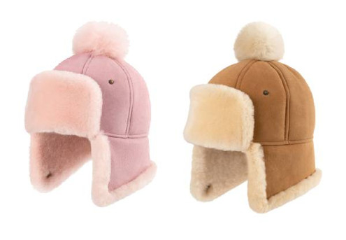 Ugg Sheepskin Upflap Hat - Available in Two Colours & Four Sizes