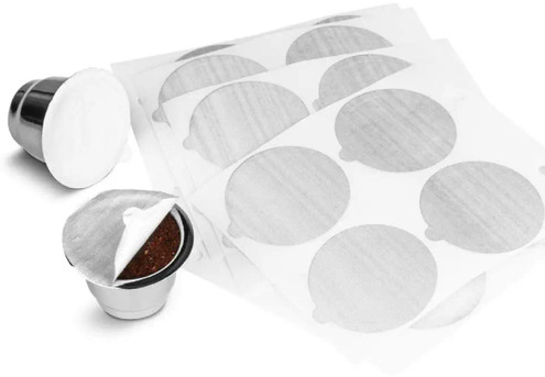 106-Piece Stainless Steel Refillable Coffee Capsules Cup Compatible with Nespresso