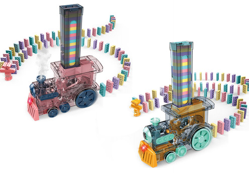 80-Piece Kids Laying Train Set - Two Colours Available