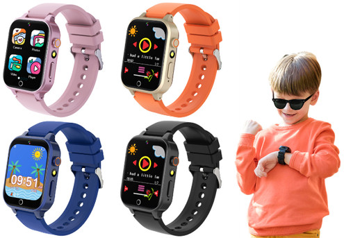 Kids Smart Touch Screen Watch with 26 Games - Four Colours Available