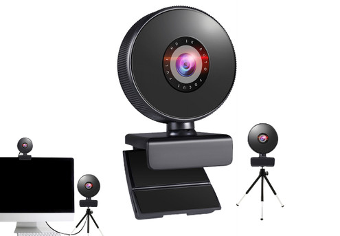 1080P Full HD Webcam with Tripod - Option for Two-Pack