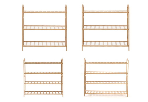 Levede Bamboo Shoe Rack Organiser Stand - Four Options Available