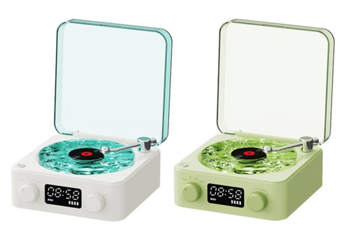 Waves Vinyl Record Player Bluetooth Speaker  - Two Colours Available