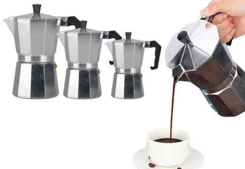 Stainless Steel 50ml Coffee Maker Pot - Options for 150ml & 300ml