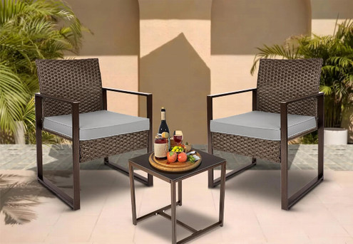 Livonia Outdoor Rattan Set - Two Colours Available