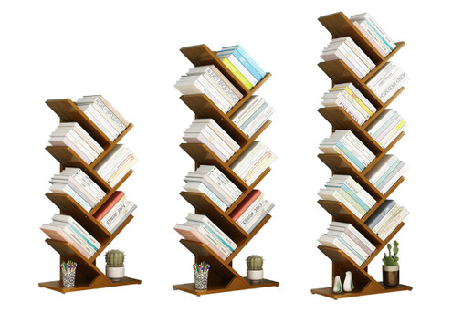 Tree-Shaped Bamboo Bookshelf - Three Options Available