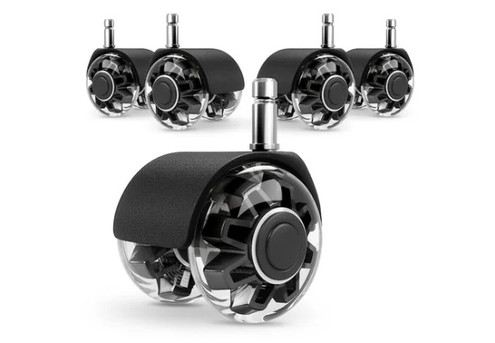 Five-Piece Two-Inch Universal Office Chair Caster Wheels