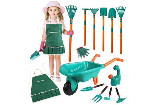 13-Piece Kids Garden Tool Toy Playset