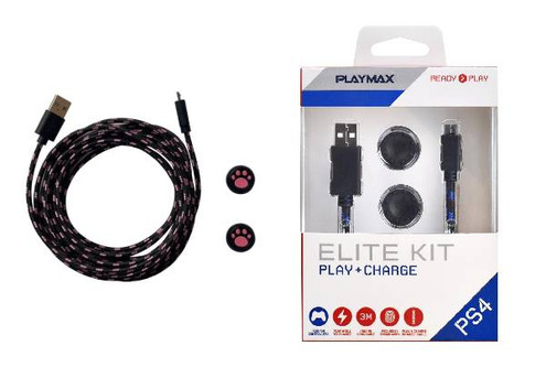 Playmax Play & Charge Elite Kit Compatible with PS4 - Two Options Available